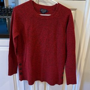 Pendleton sweater lambs 100% wool button red s old label GrandmaCore Cabincore